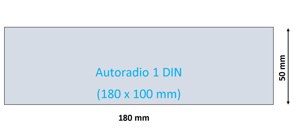 Dimensioni Autoradio 1DIN