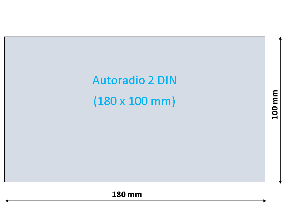 Dimensioni Autoradio 2 DIN