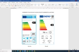 VECCHIA E NUOVA ETICHETTA ENERGETICA LAVATRICE A CONFRONTO