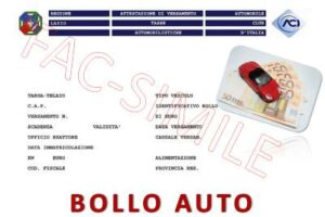 Come funziona il bollo auto