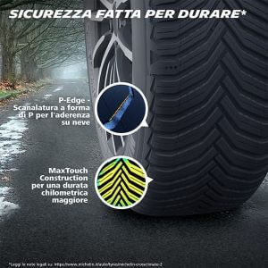 Il Battistrada delle michelin crossclimate 2 è inconfondibile