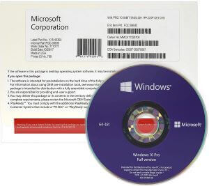 Windows 10 Pro 64 bit Italiano OEM - DVD - Windows 10 Professional 64 bit Originale - Italian