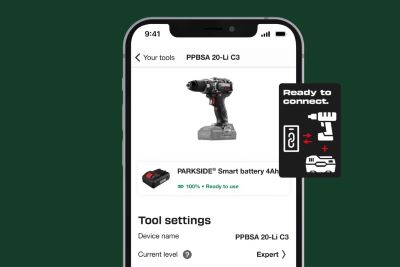 app per Batteria Parkside Bluetooth