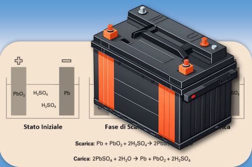 Come Funziona la batteria al piombo acido?